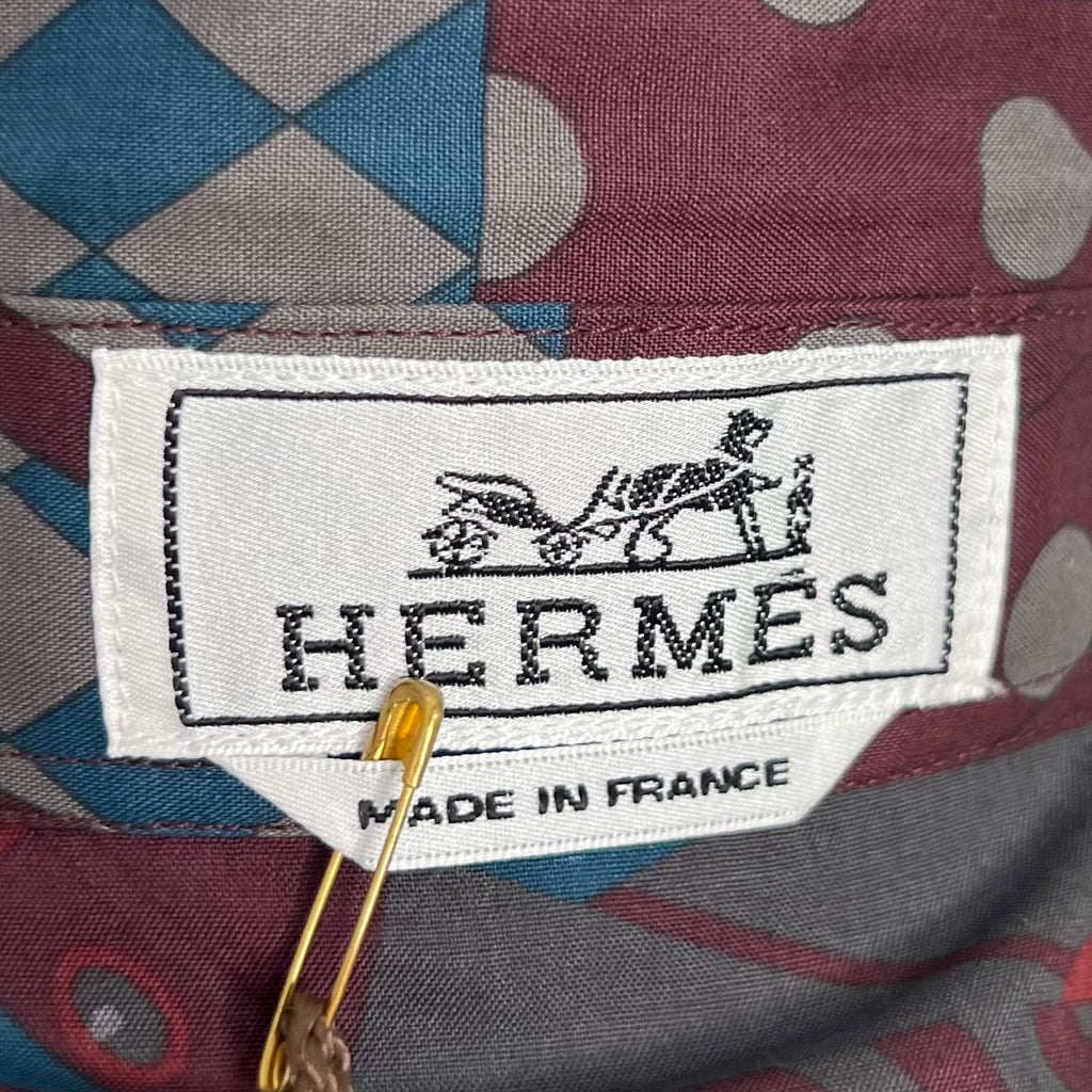 HERMÈS - Abstract pattern shirt