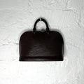 LOUIS VUITTON - Brown leather Alma handbag