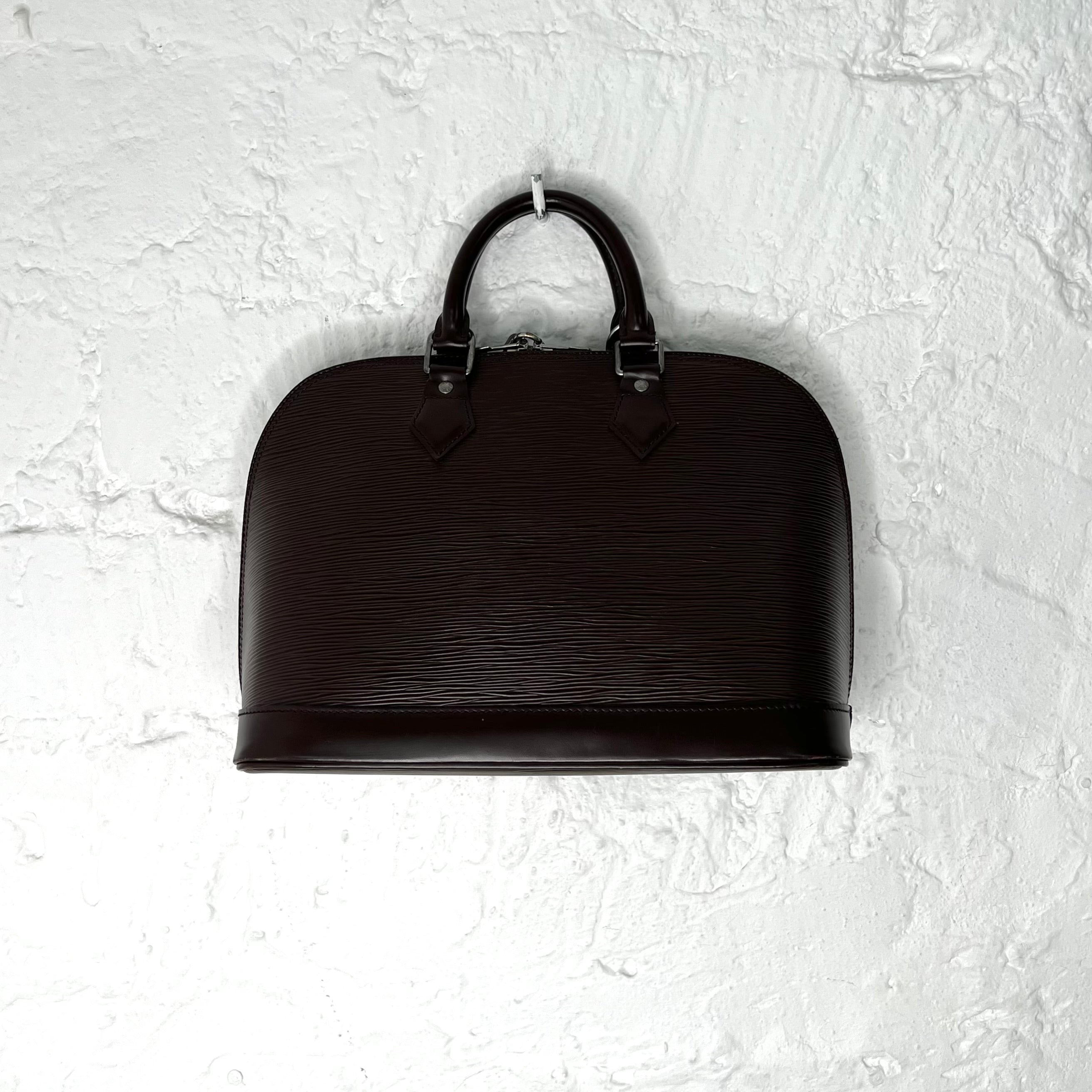 LOUIS VUITTON - Brown leather Alma handbag