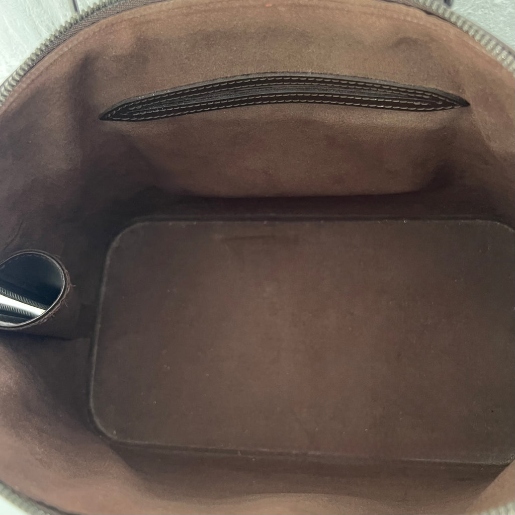 LOUIS VUITTON - Brown leather Alma handbag