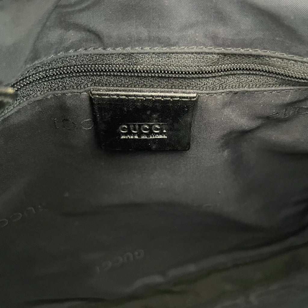GUCCI - Black python jackie shoulder bag
