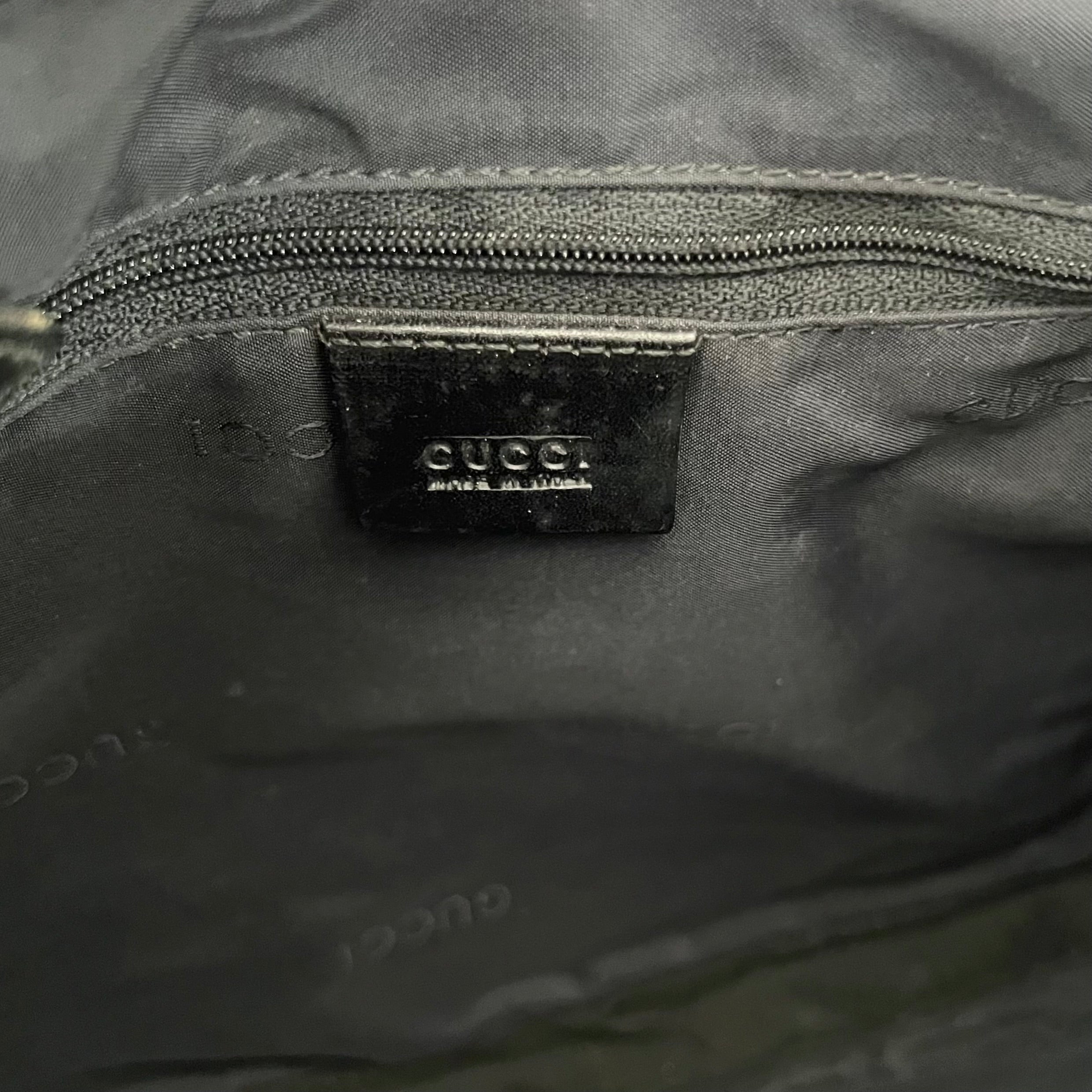 GUCCI - Black python jackie shoulder bag