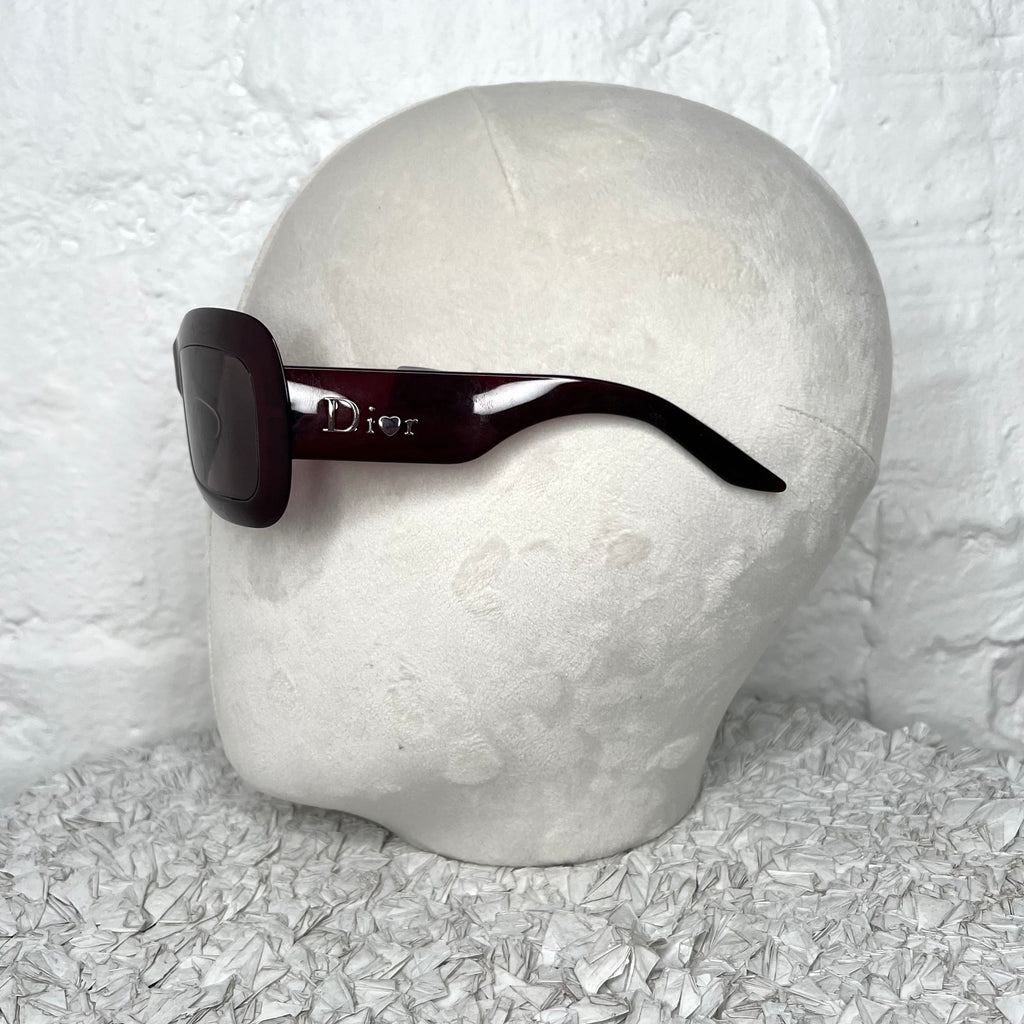 CHRISTIAN DIOR - Extralight burgundy sunglasses