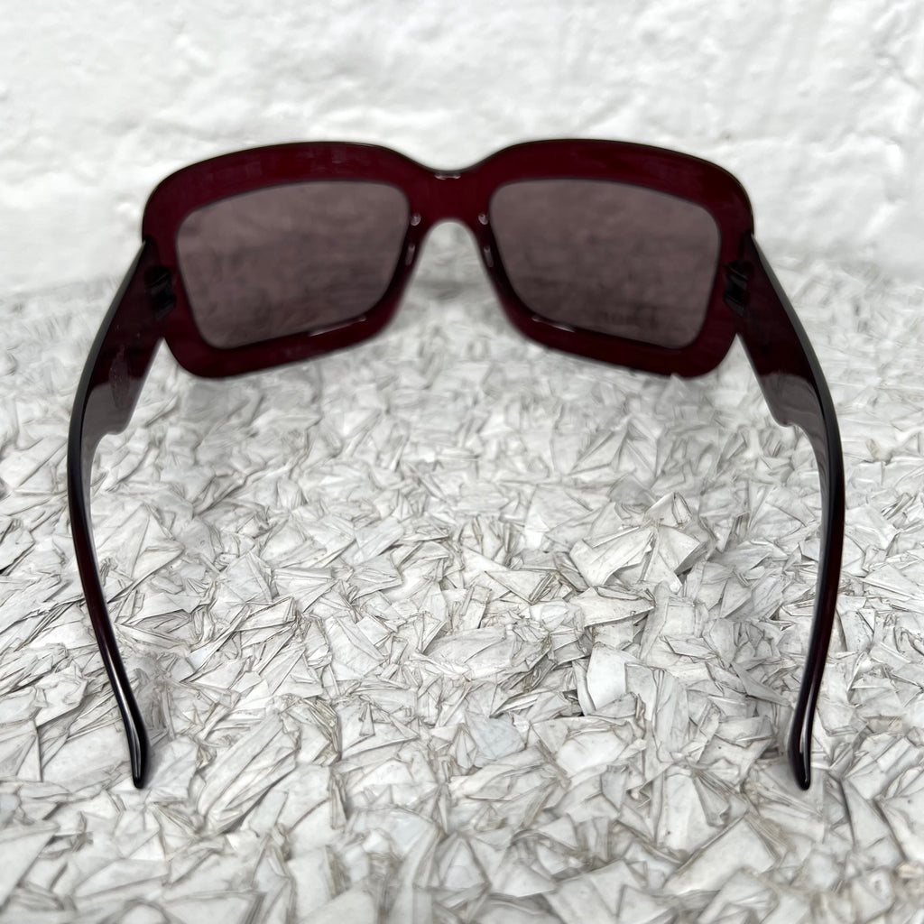CHRISTIAN DIOR - Extralight burgundy sunglasses