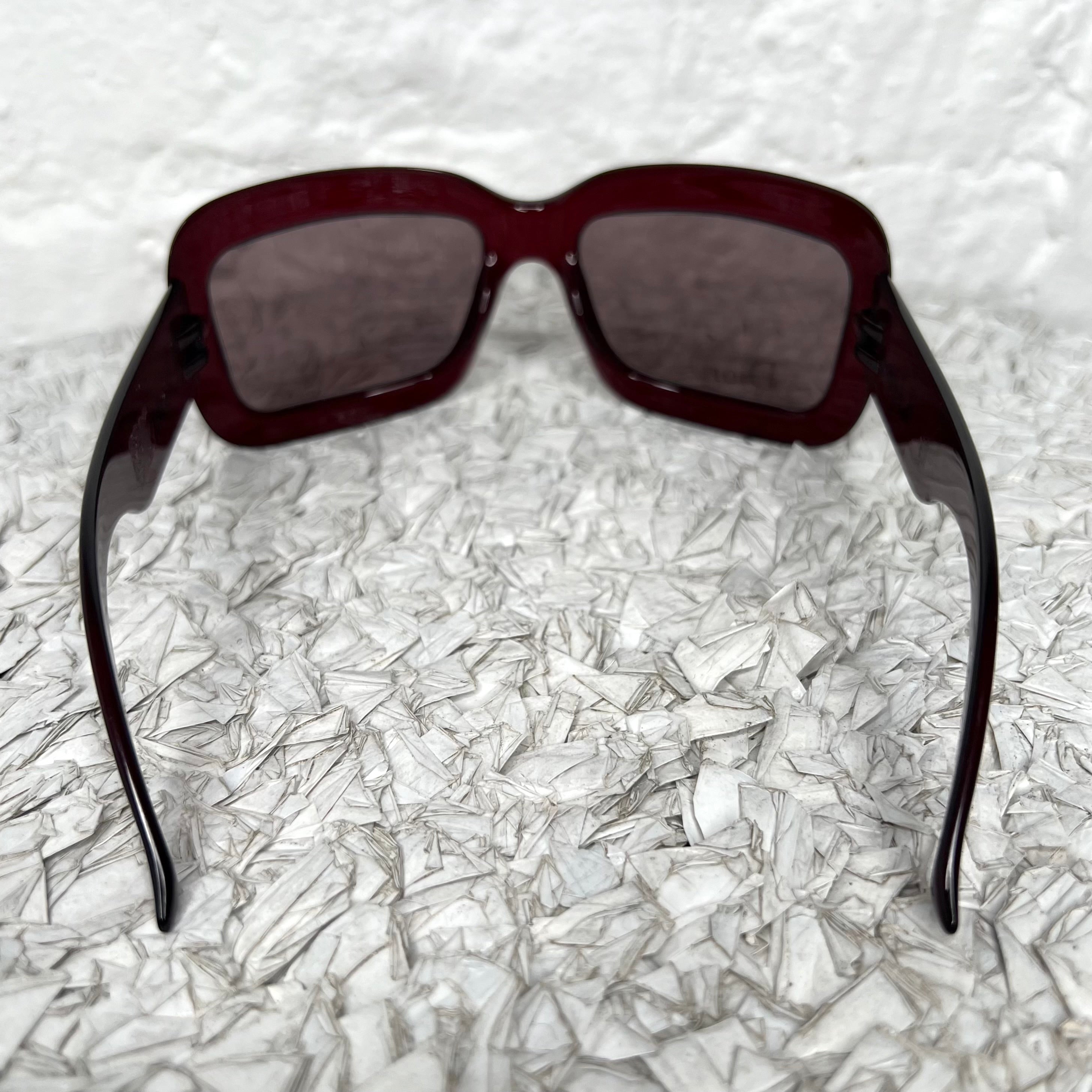 CHRISTIAN DIOR - Extralight burgundy sunglasses