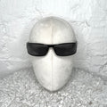 CHRISTIAN DIOR - Black VB7 curved sunglasses