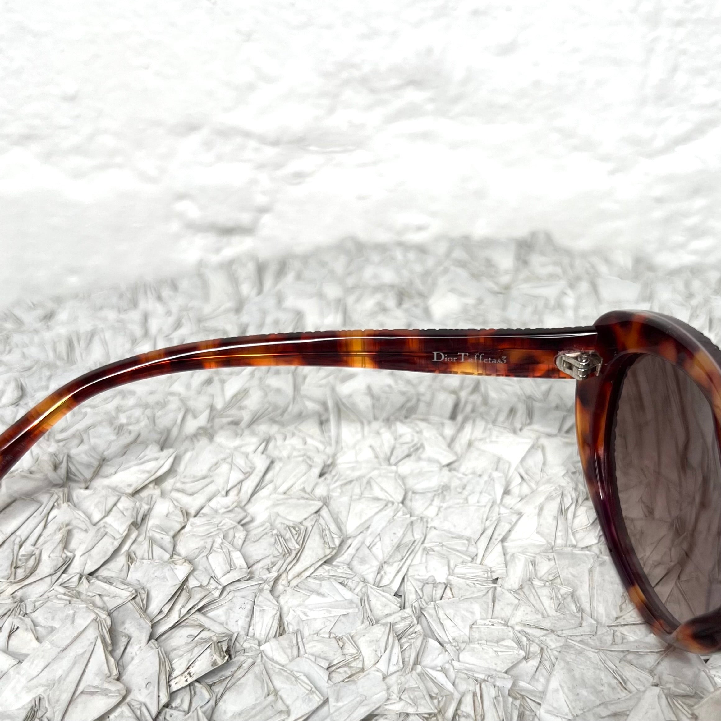 CHRISTIAN DIOR - Scale brown Havana Taffeta 3/S sunglasses