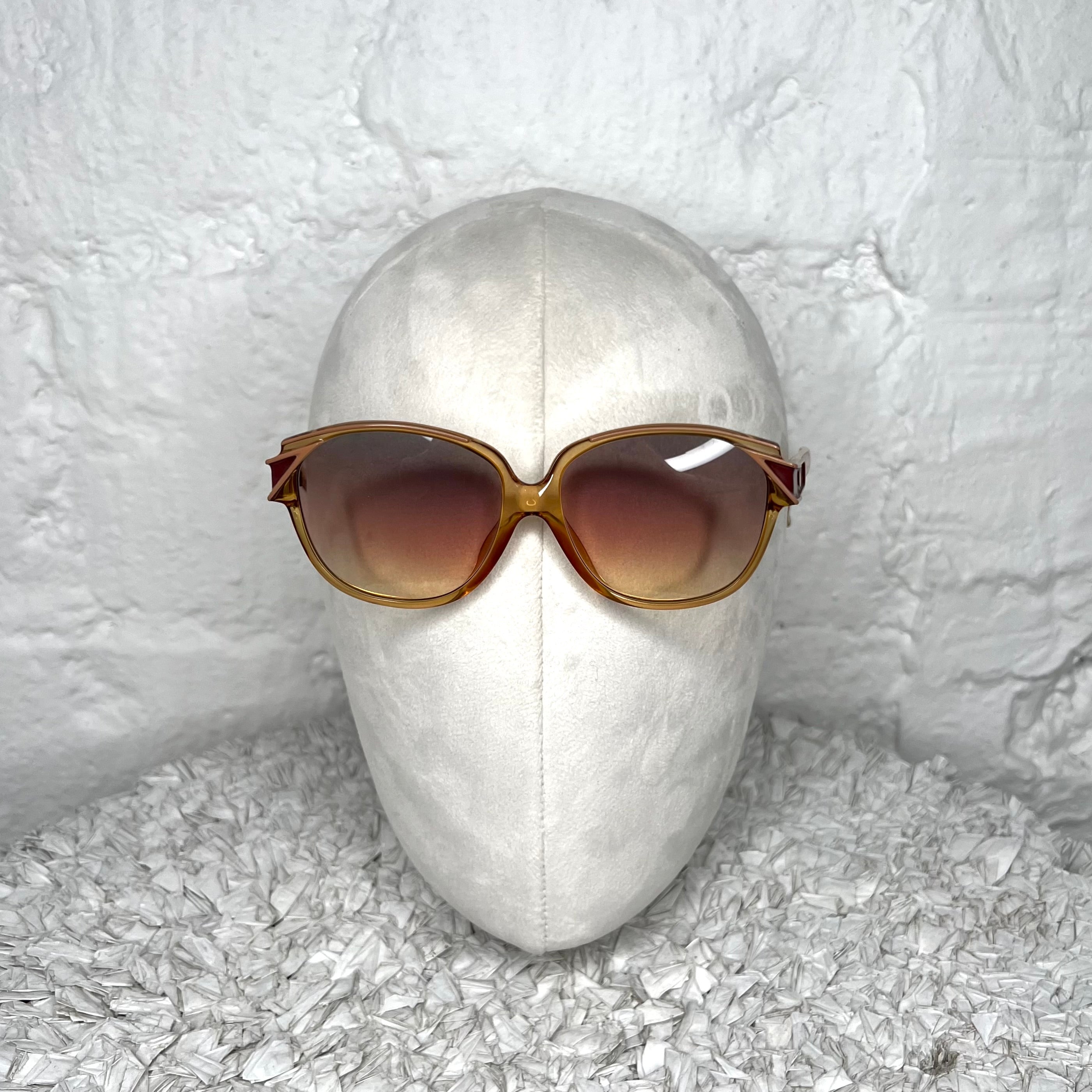 CHRISTIAN DIOR - Gold brown vintage optyl sunglasses