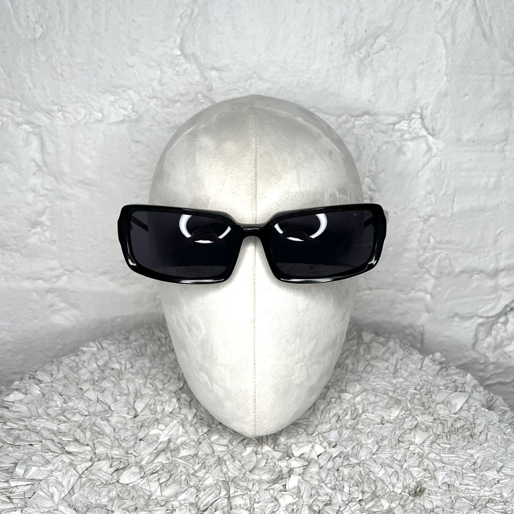 JEAN-PAUL GAULTIER - Black rectangular sunglasses