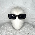 JEAN-PAUL GAULTIER - Black rectangular sunglasses