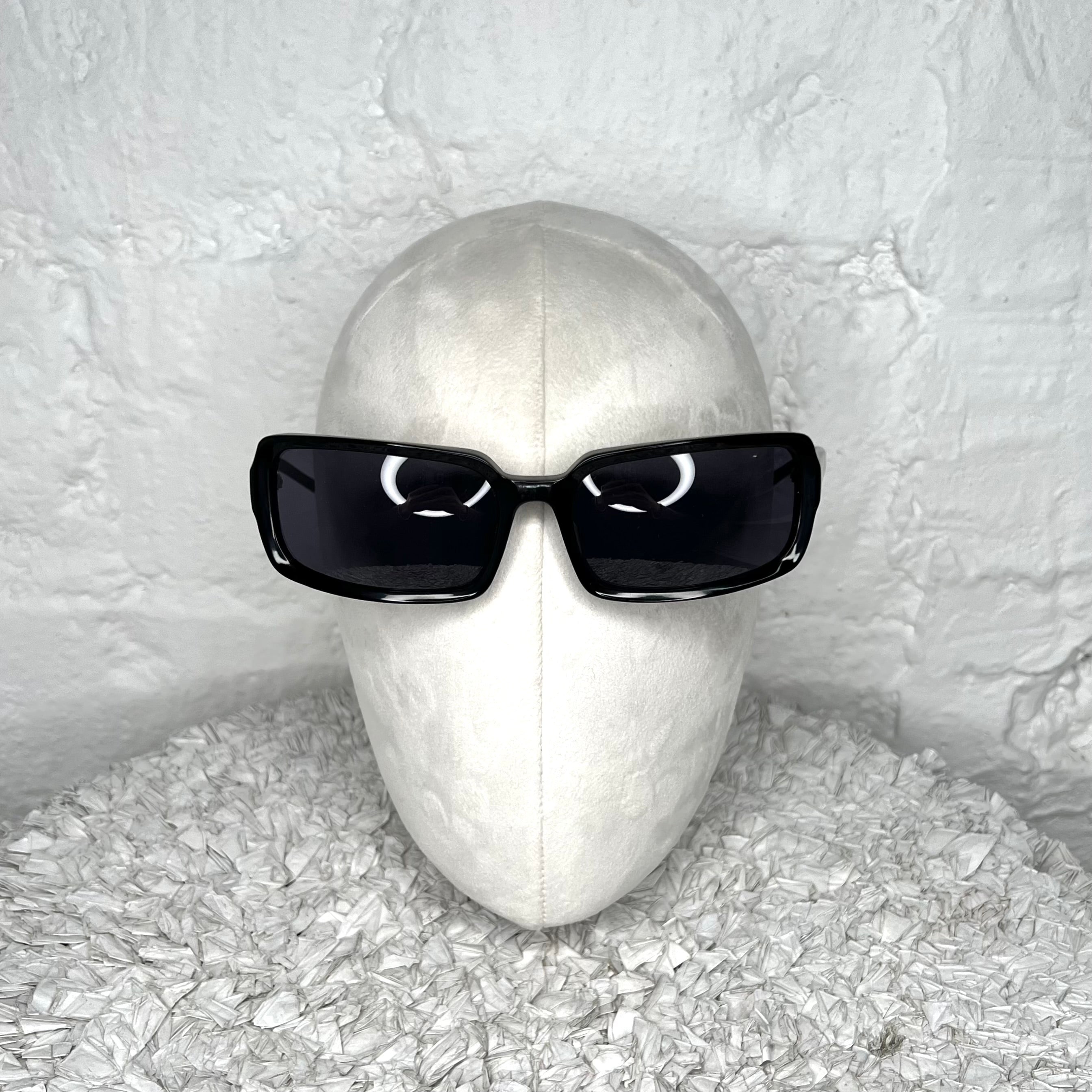 JEAN-PAUL GAULTIER - Black rectangular sunglasses