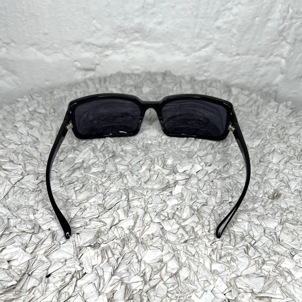 JEAN-PAUL GAULTIER - Black rectangular sunglasses