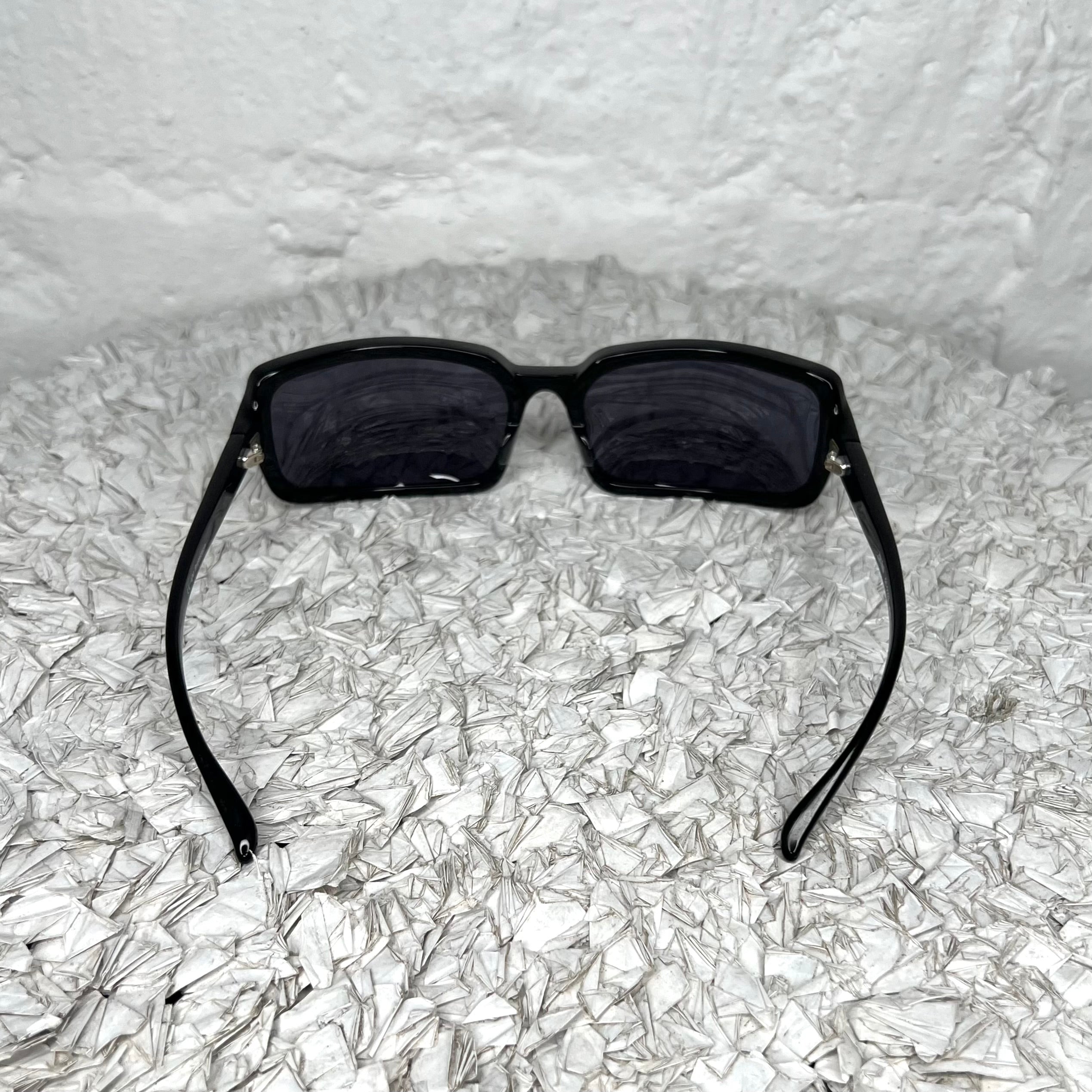 JEAN-PAUL GAULTIER - Black rectangular sunglasses