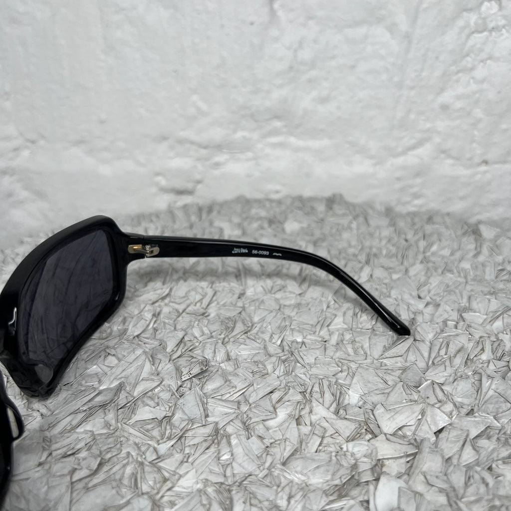 JEAN-PAUL GAULTIER - Black rectangular sunglasses