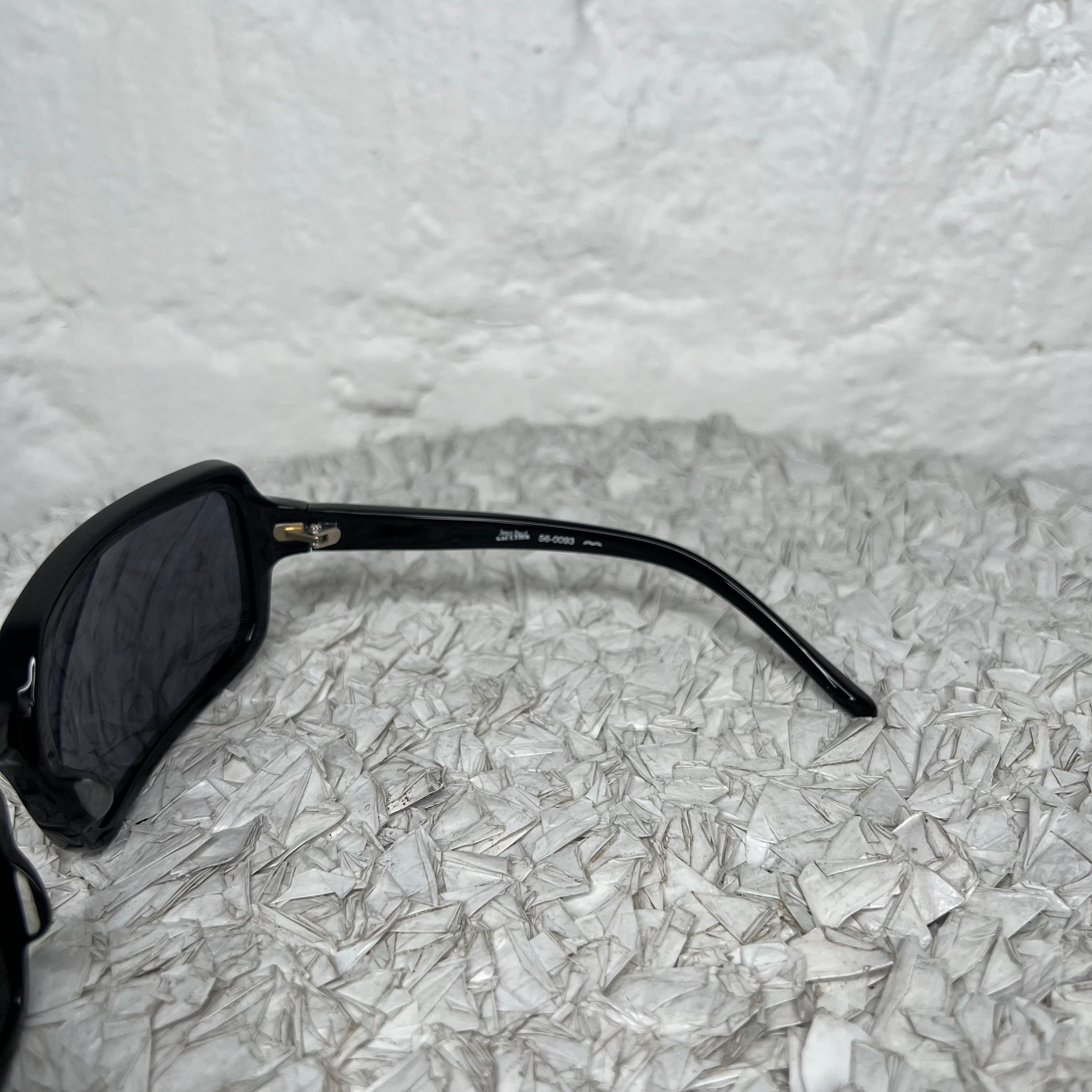 JEAN-PAUL GAULTIER - Black rectangular sunglasses