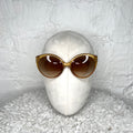 CHRISTIAN DIOR - Beige vintage CD logo sunglasses