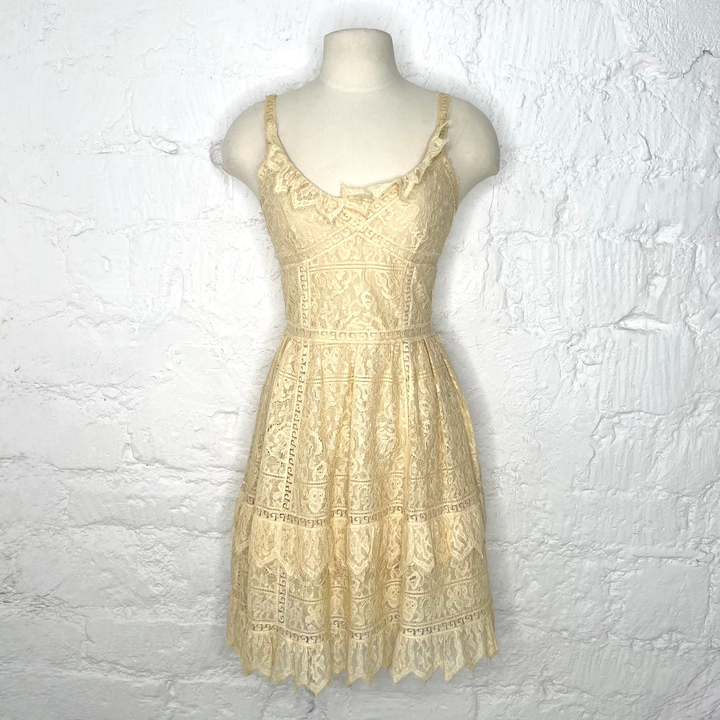 CHLOÉ - Long yellow strapless dress