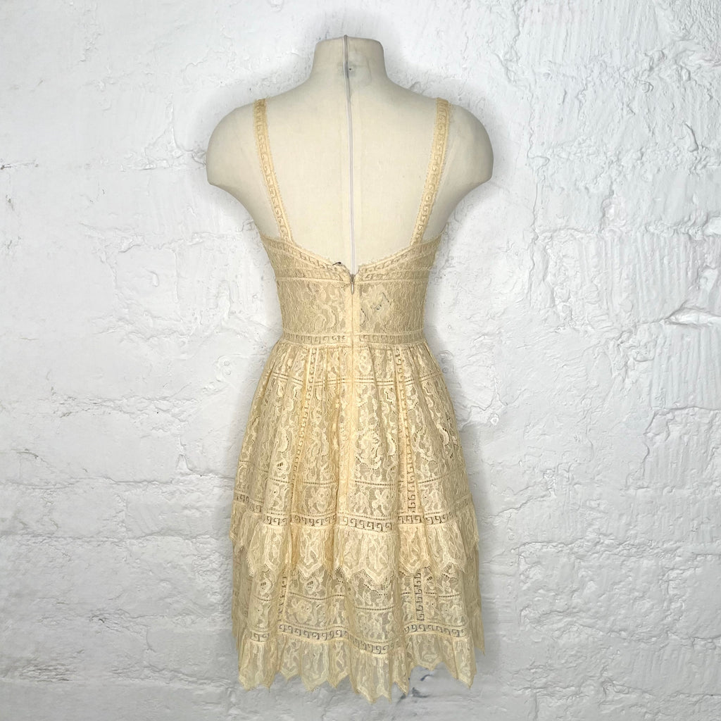 CHLOÉ - Long yellow strapless dress