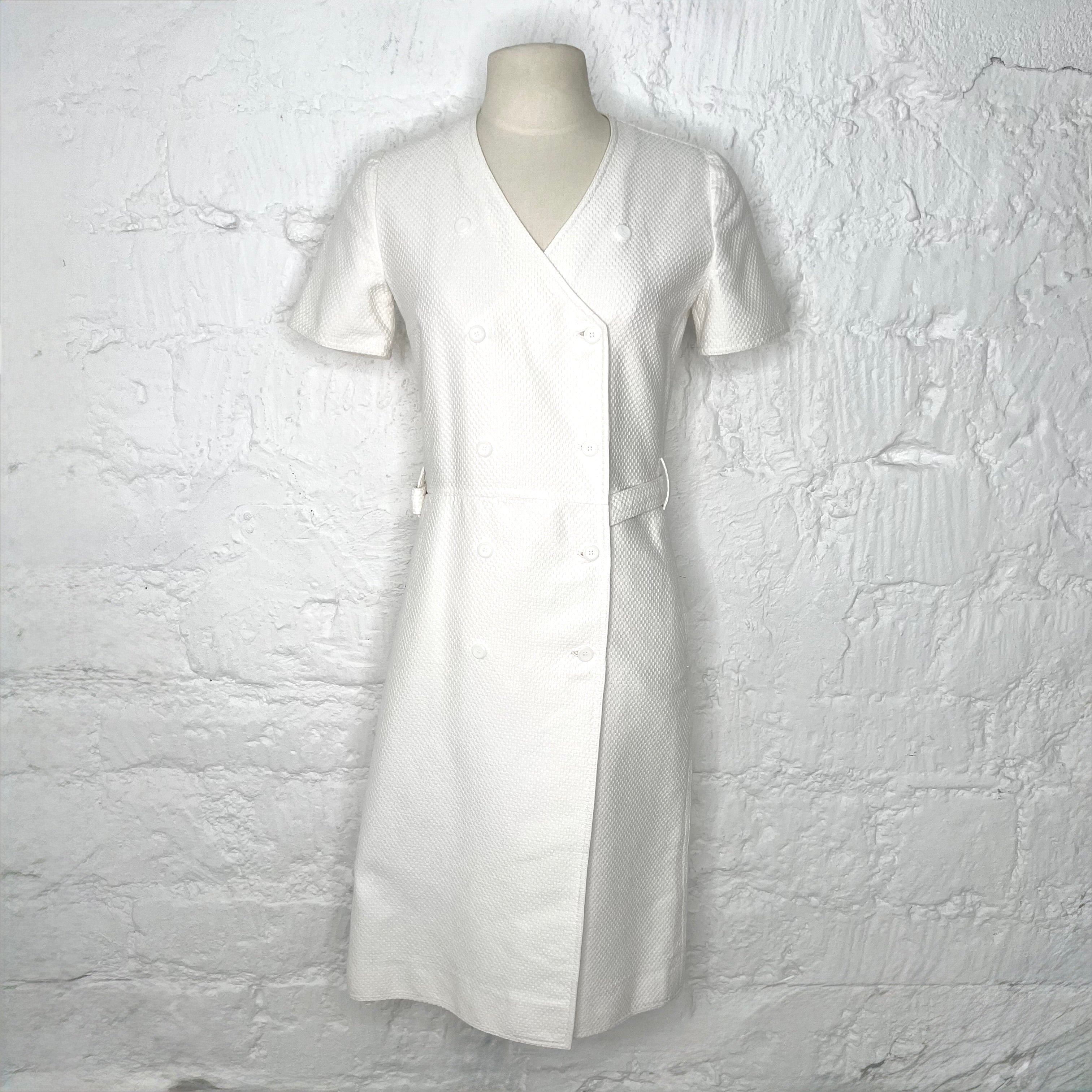 COURRÈGES - White short wrap dress