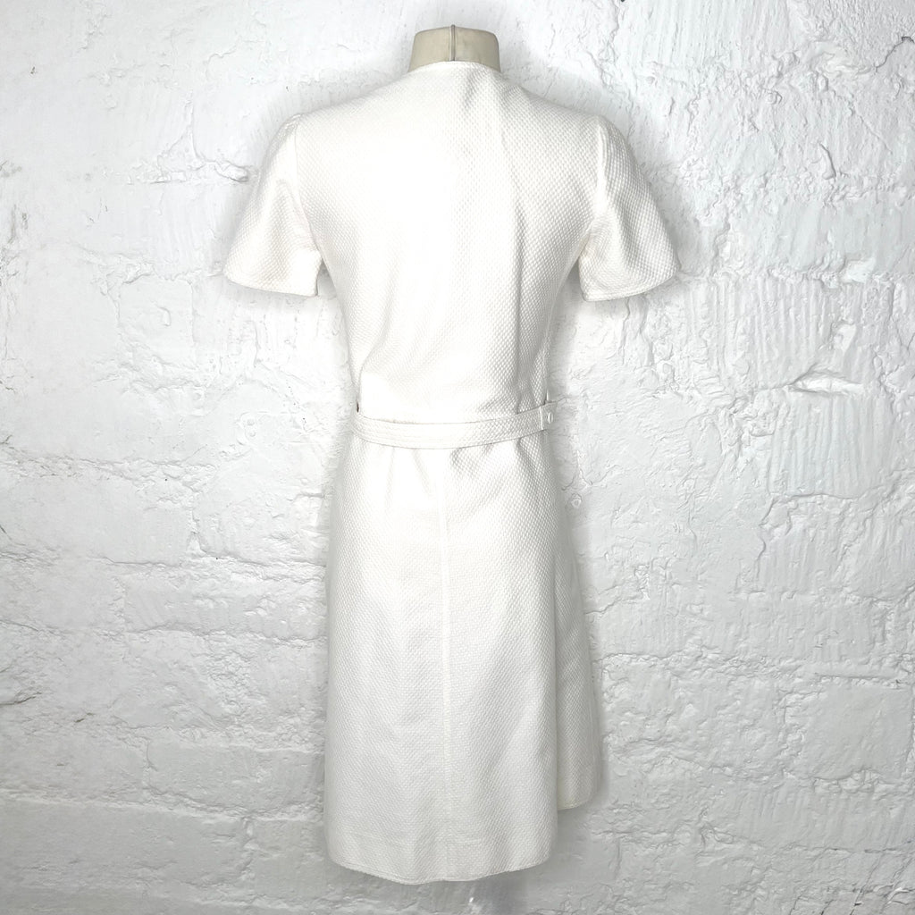 COURRÈGES - White short wrap dress