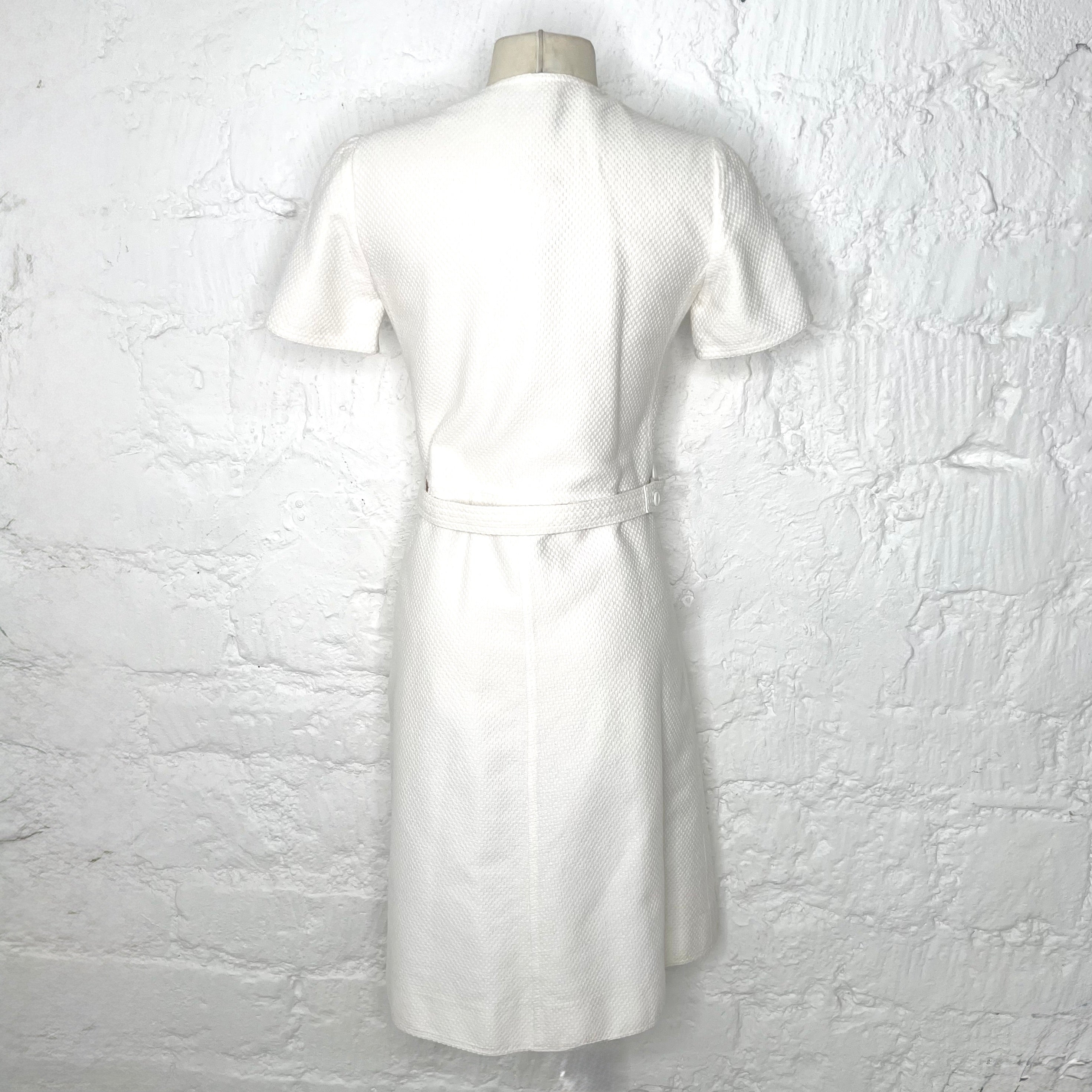 COURRÈGES - White short wrap dress