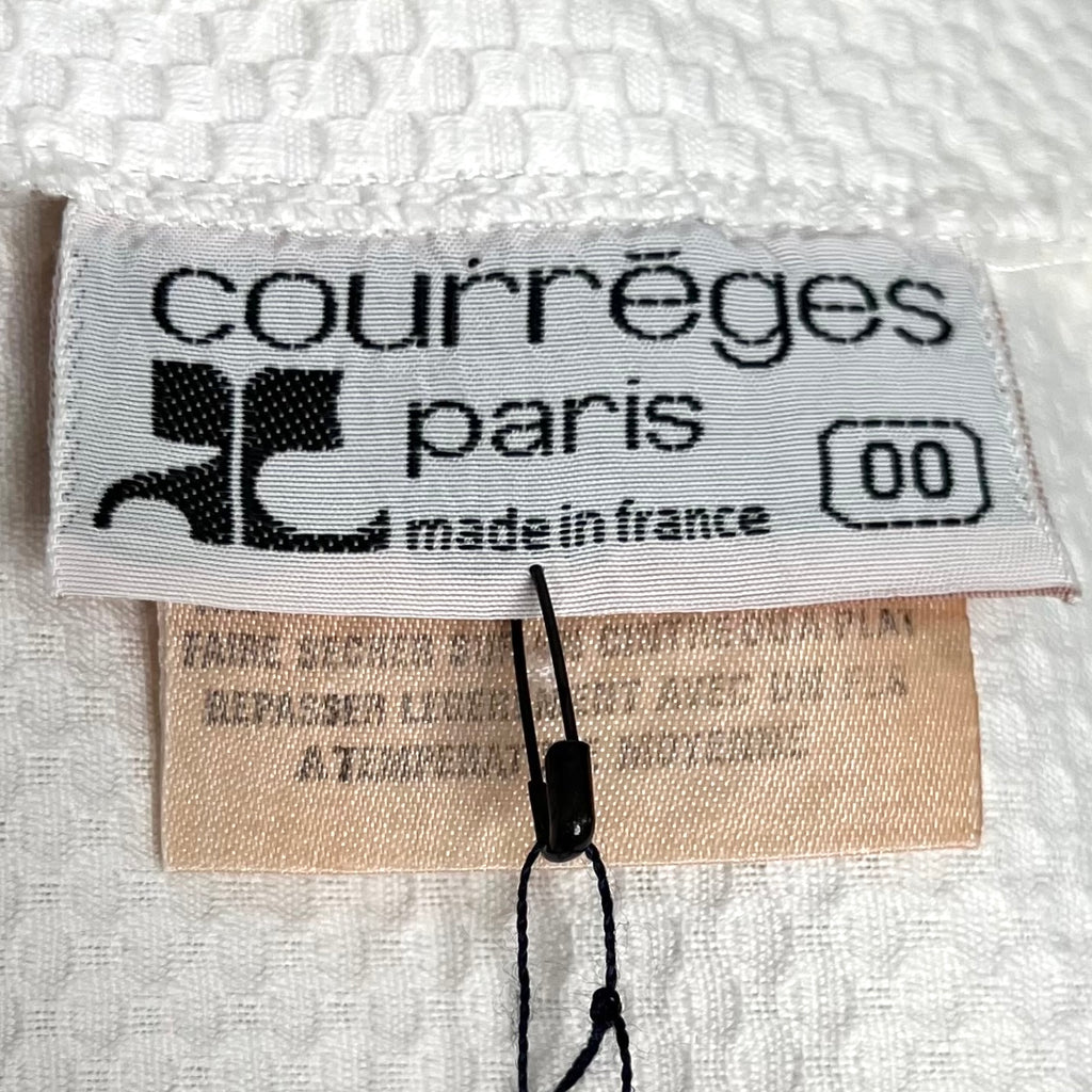 COURRÈGES - White short wrap dress
