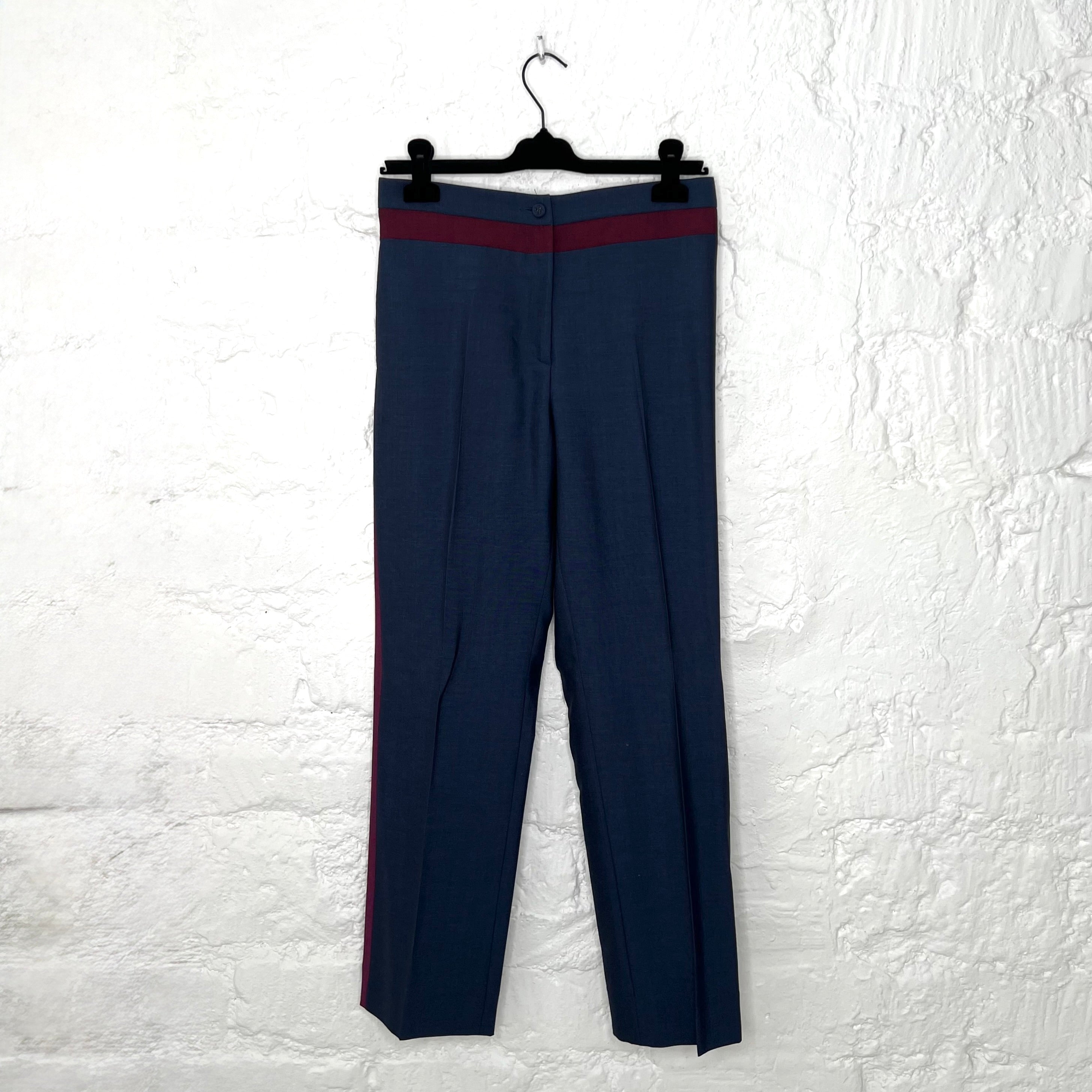 BOTTEGA VENETA - Navy blue and burgundy suit