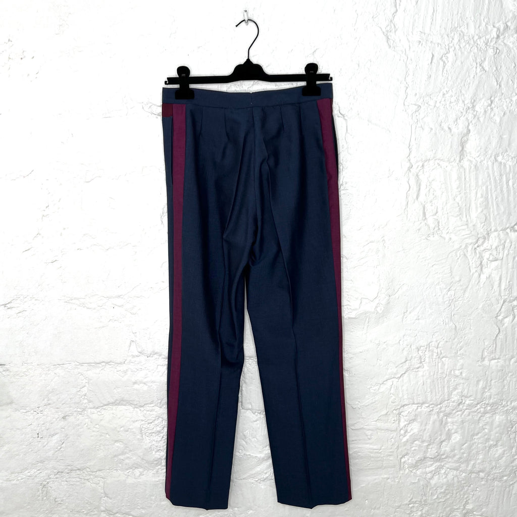 BOTTEGA VENETA - Navy blue and burgundy suit