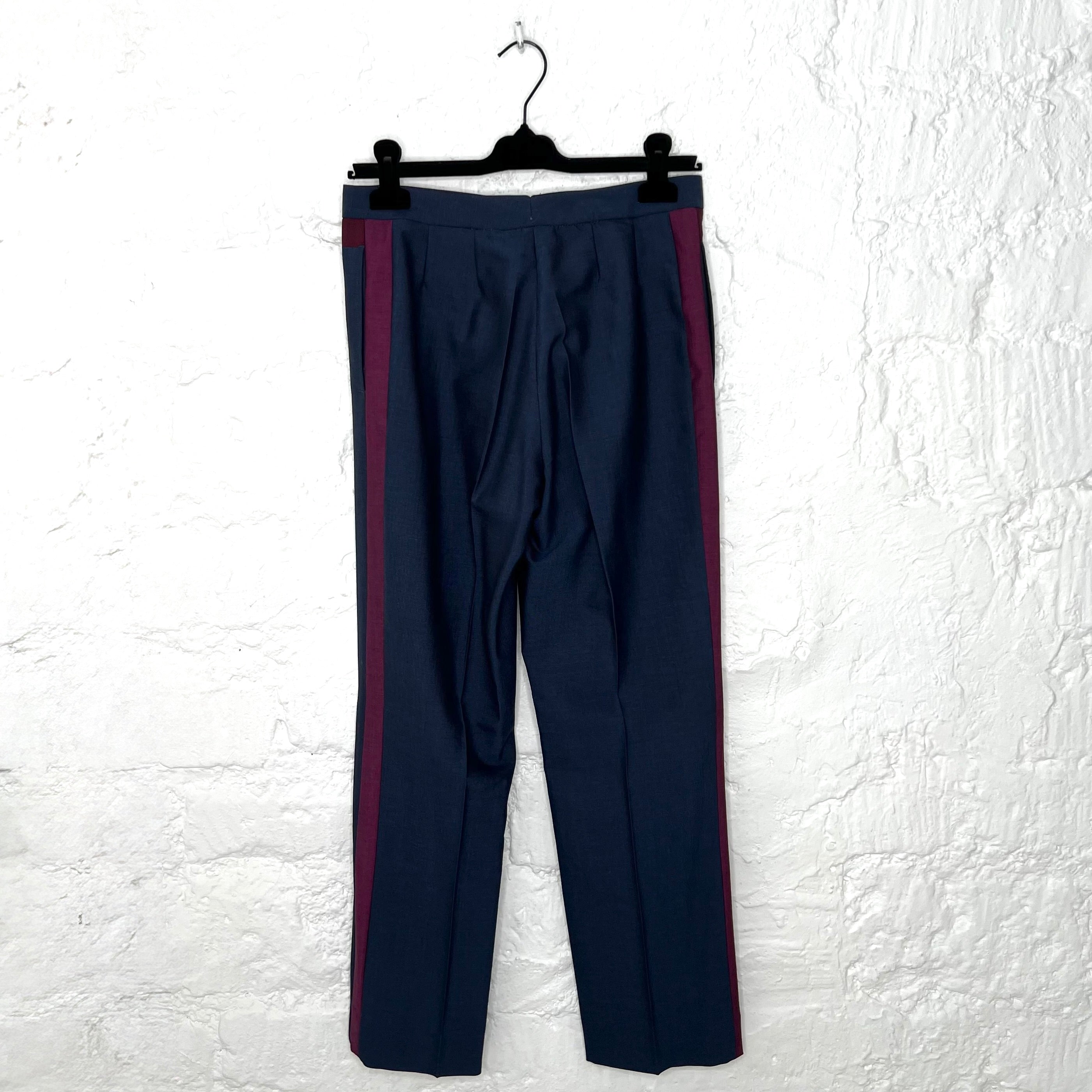 BOTTEGA VENETA - Navy blue and burgundy suit