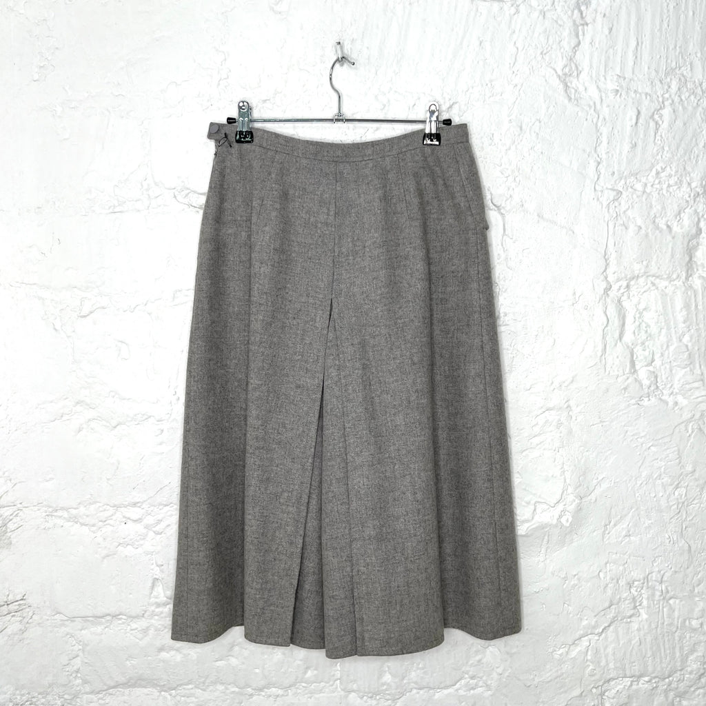 COURRÈGES - Grey pleated skirt