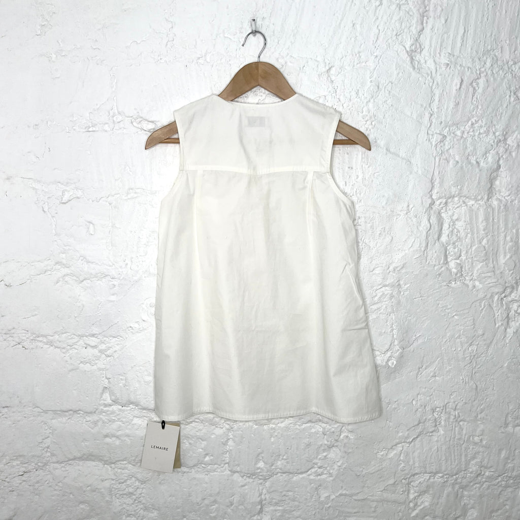 LEMAIRE - White sleeveless tank top