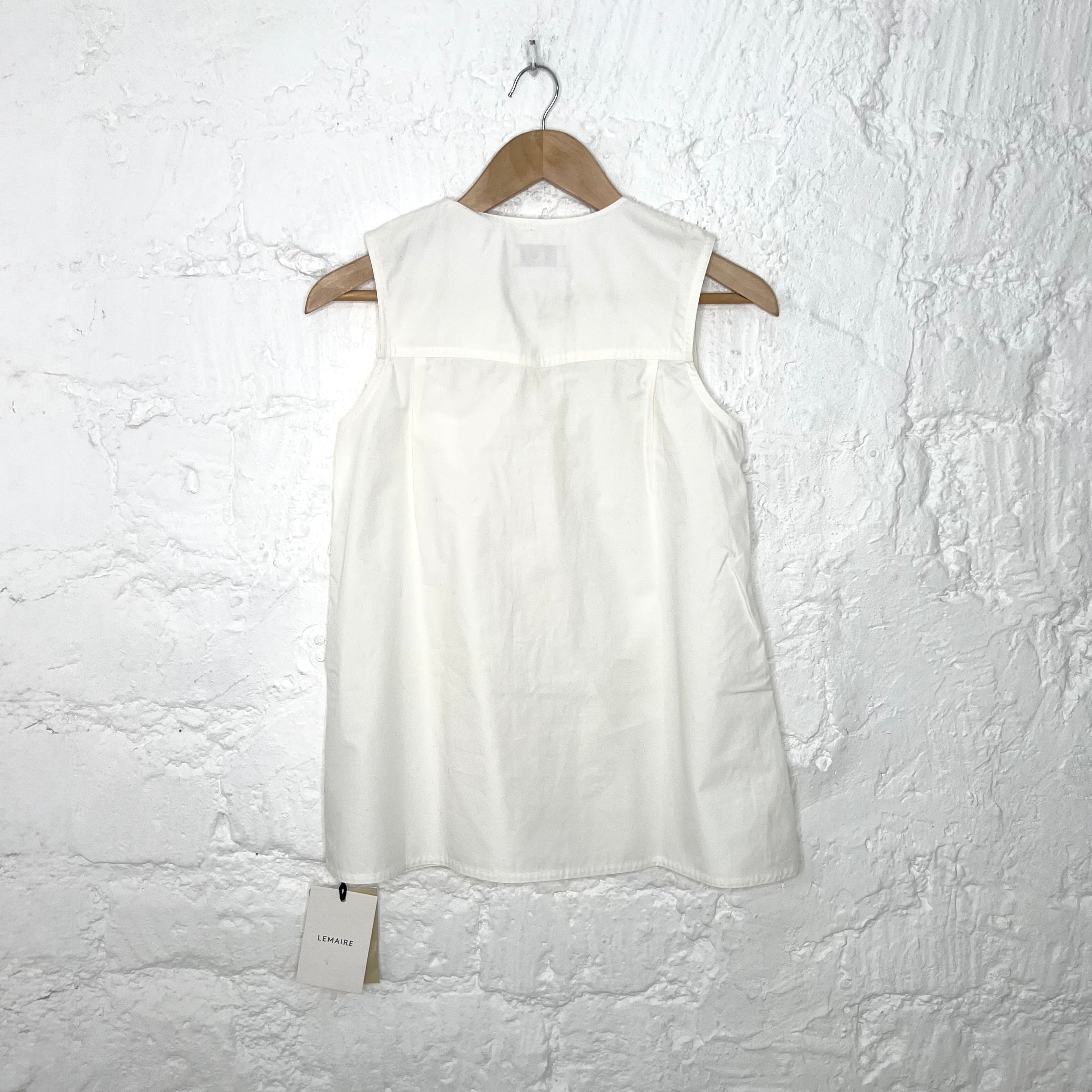 LEMAIRE - White sleeveless tank top