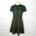 VALENTINO - Green embroidered dress