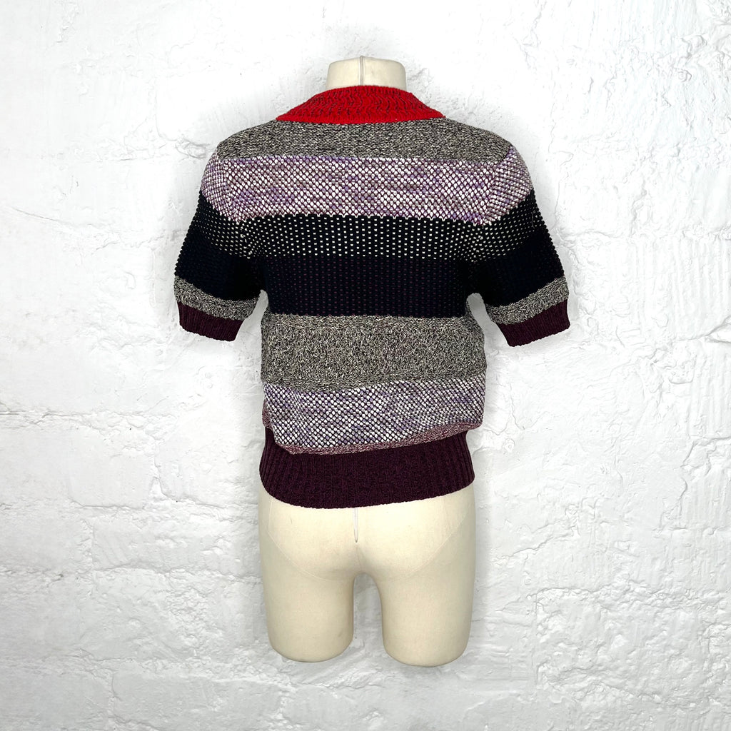 BOTTEGA VENETA - Multicolor cropped knitted top