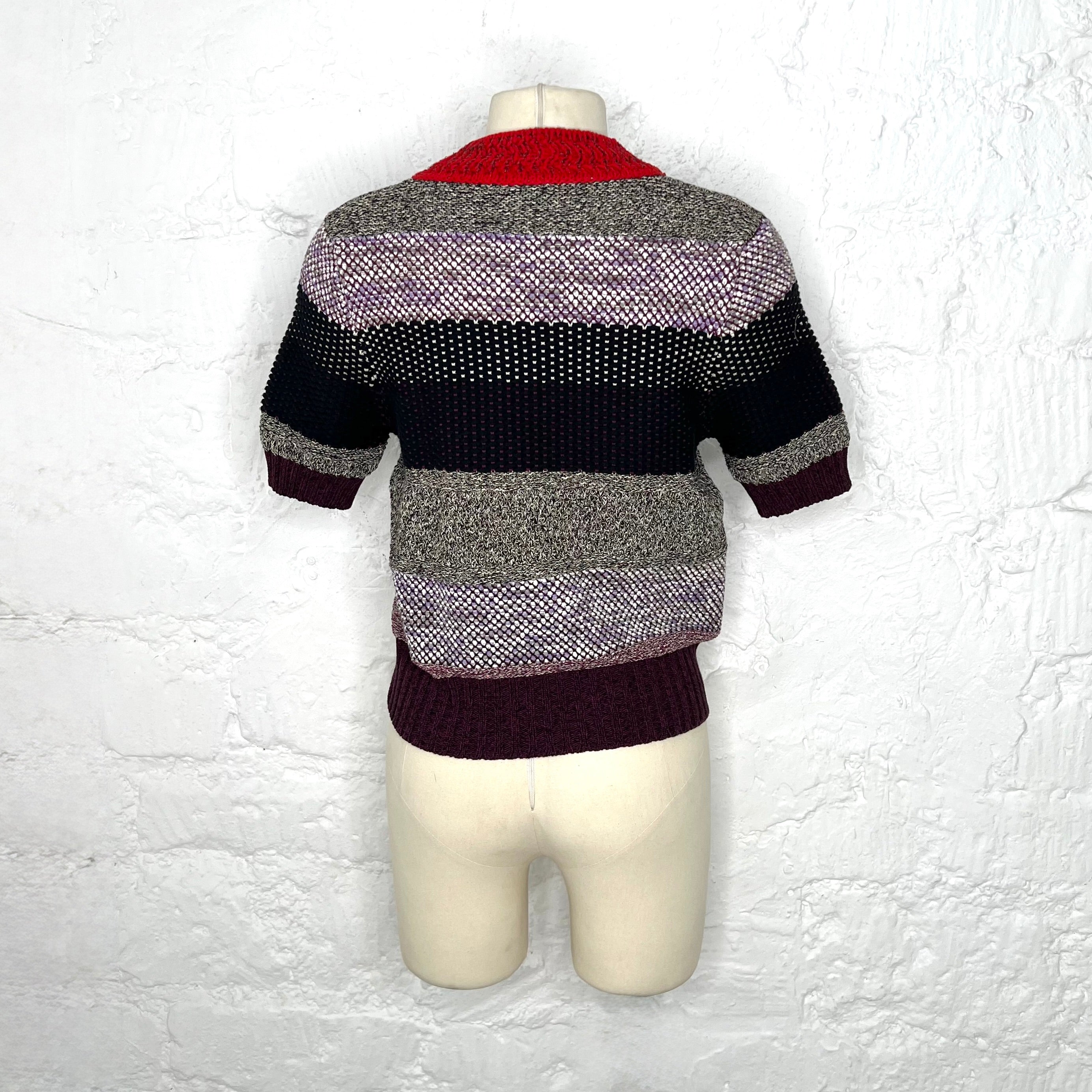 BOTTEGA VENETA - Multicolor cropped knitted top