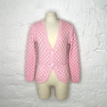COURRÈGES - Pink checkered cardigan