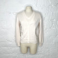 COURRÈGES - White double layer cardigan