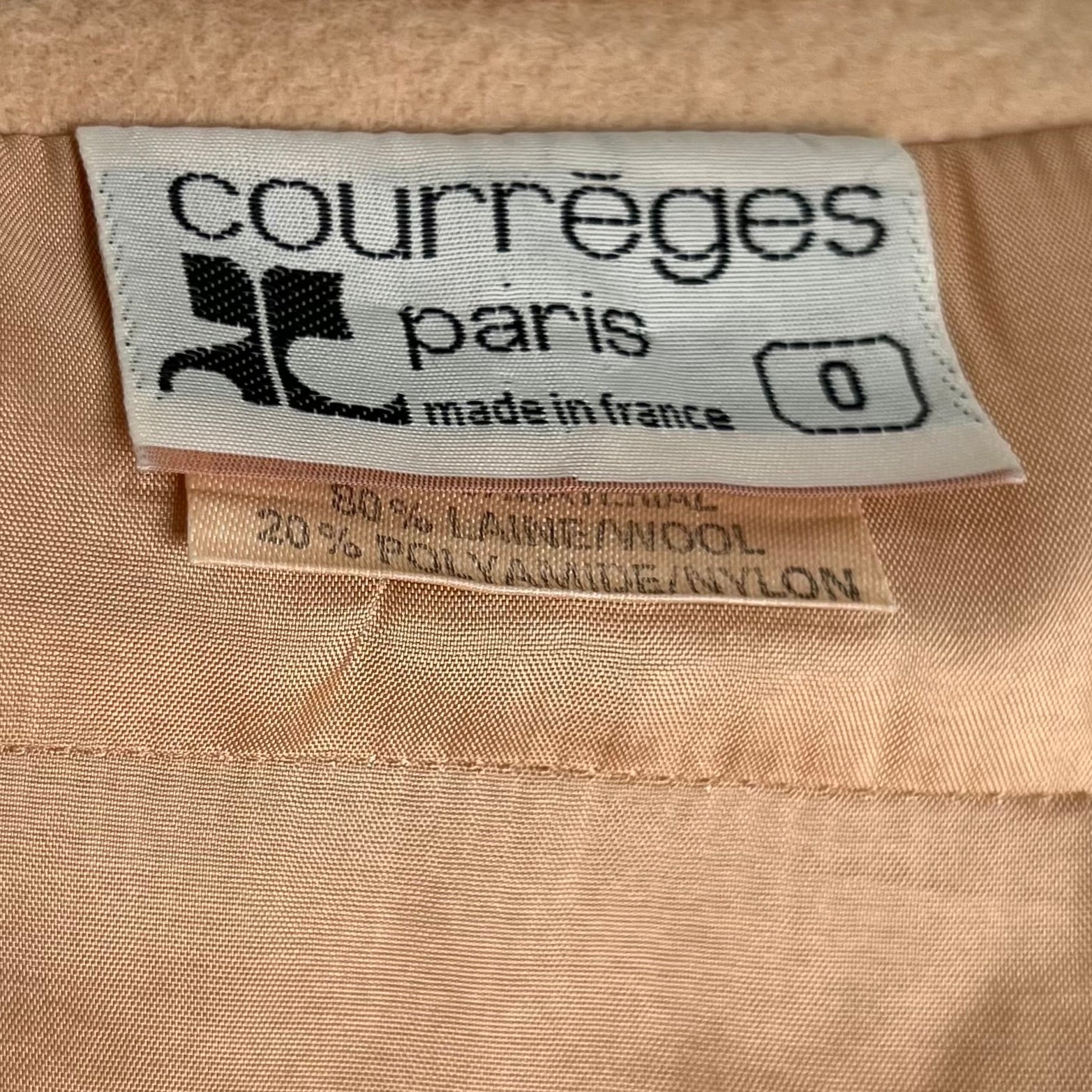 COURRÈGES - Beige structured set