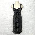 MOSCHINO - Anthracite grey denim dress
