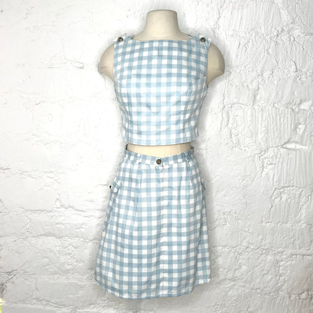 VERSUS - Blue & white checkered set