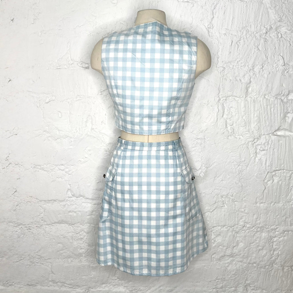 VERSUS - Blue & white checkered set