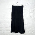 GUCCI - Black pleated maxi skirt