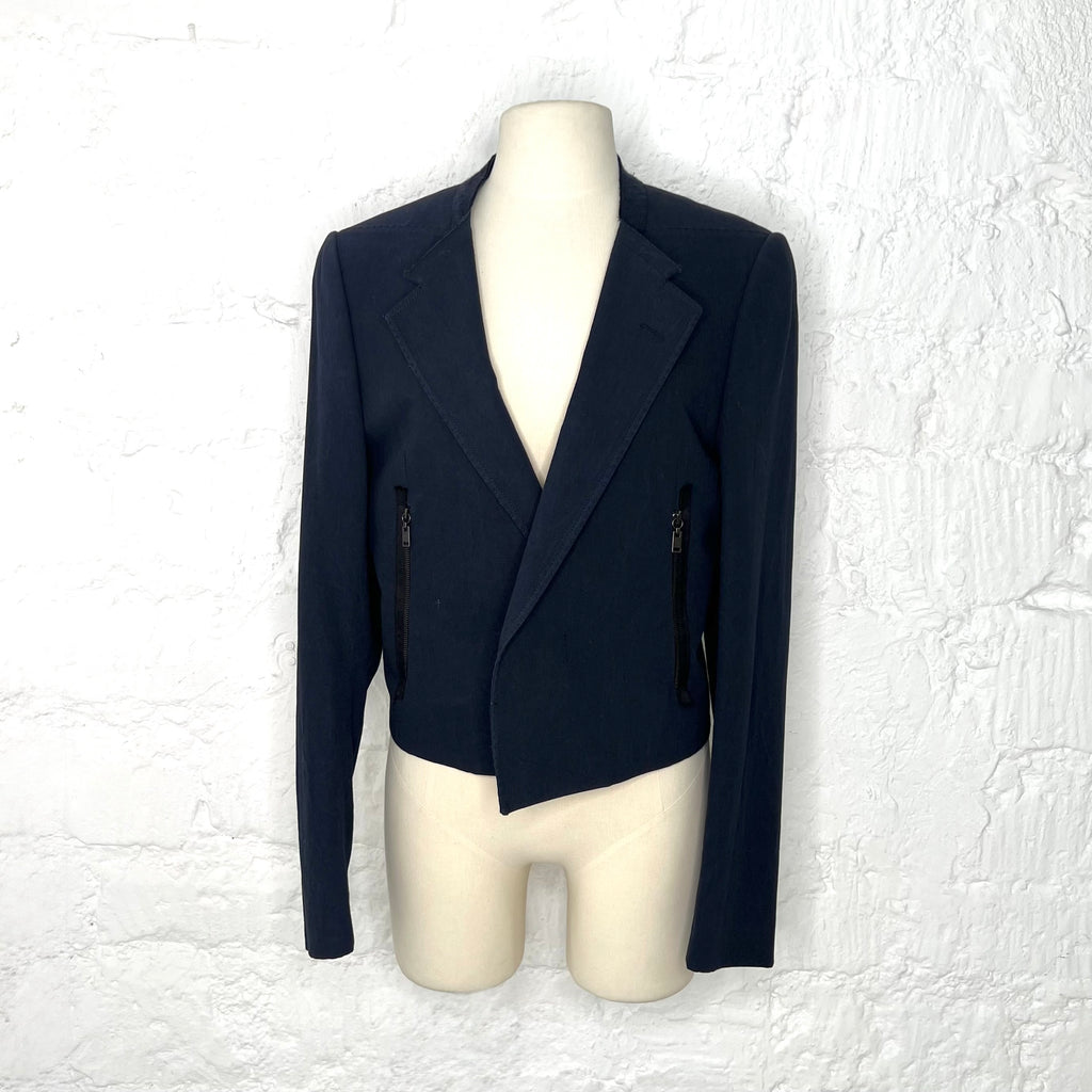 LANVIN - Navy blue tailored jacket