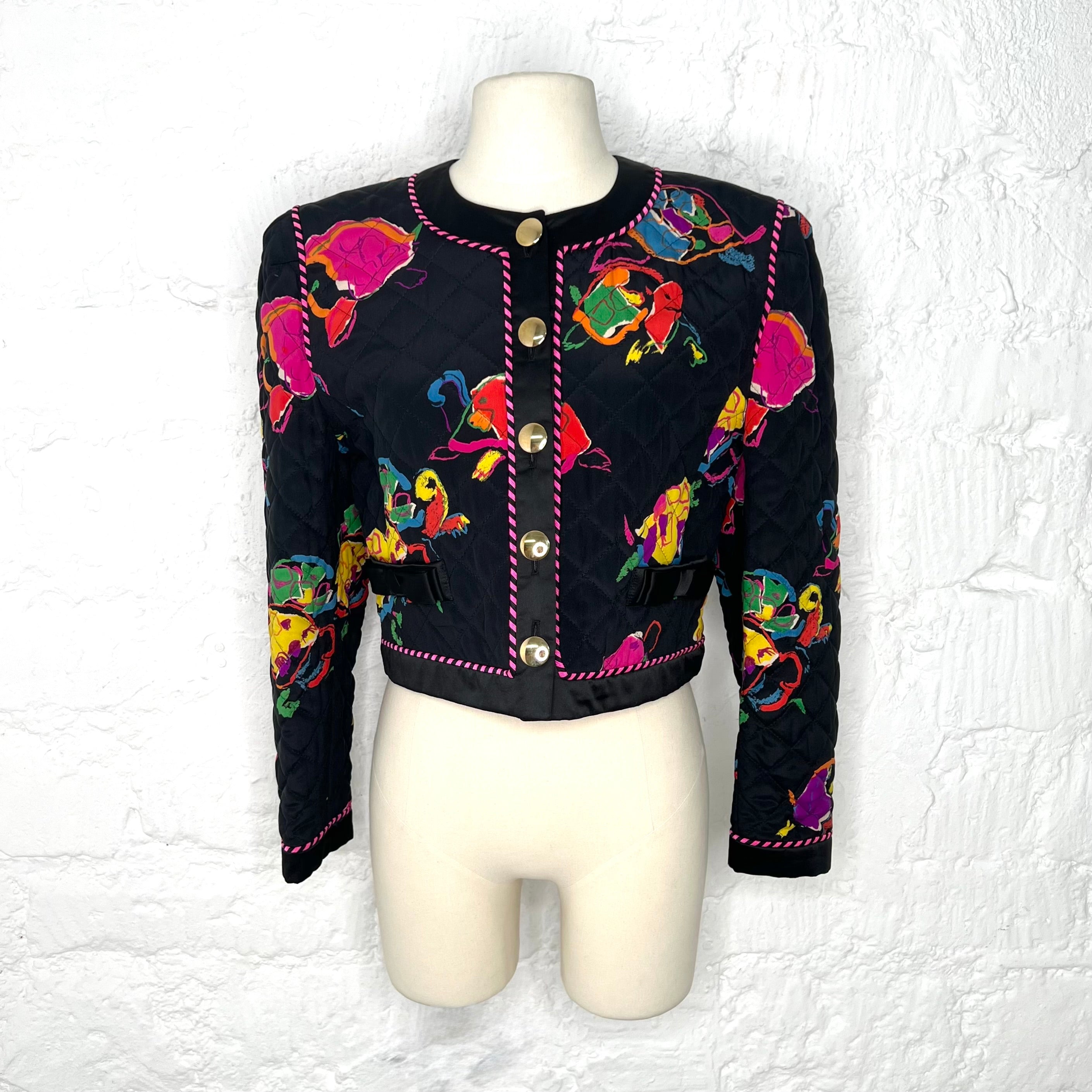 ESCADA - Floral pattern 80's style jacket