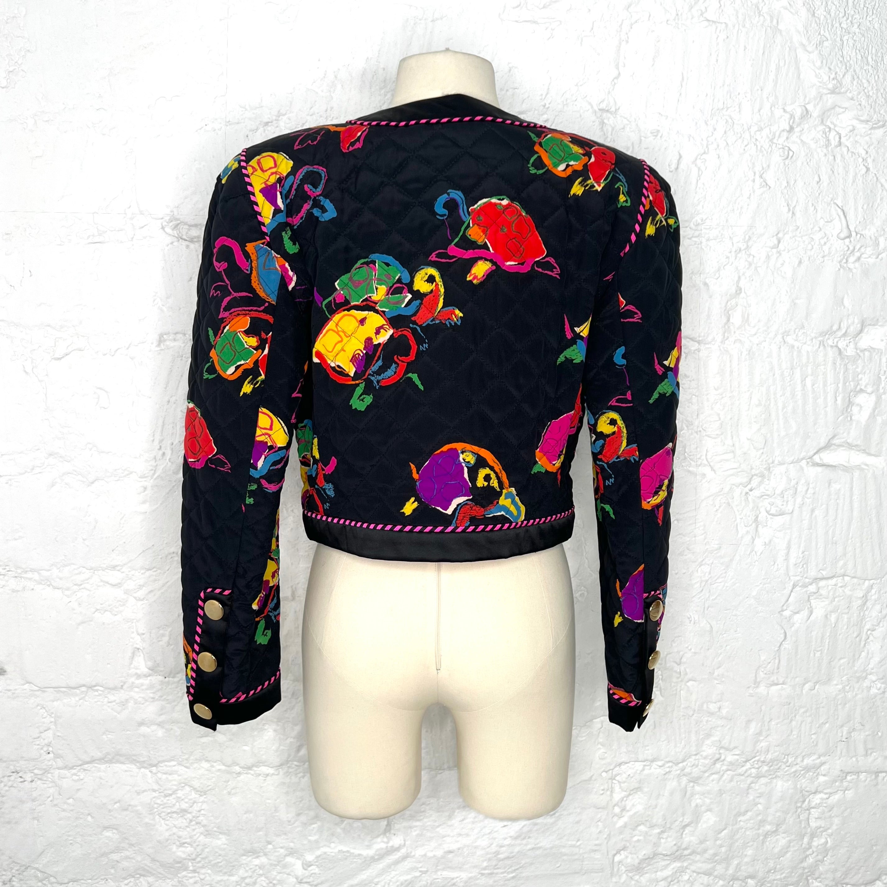 ESCADA - Floral pattern 80's style jacket