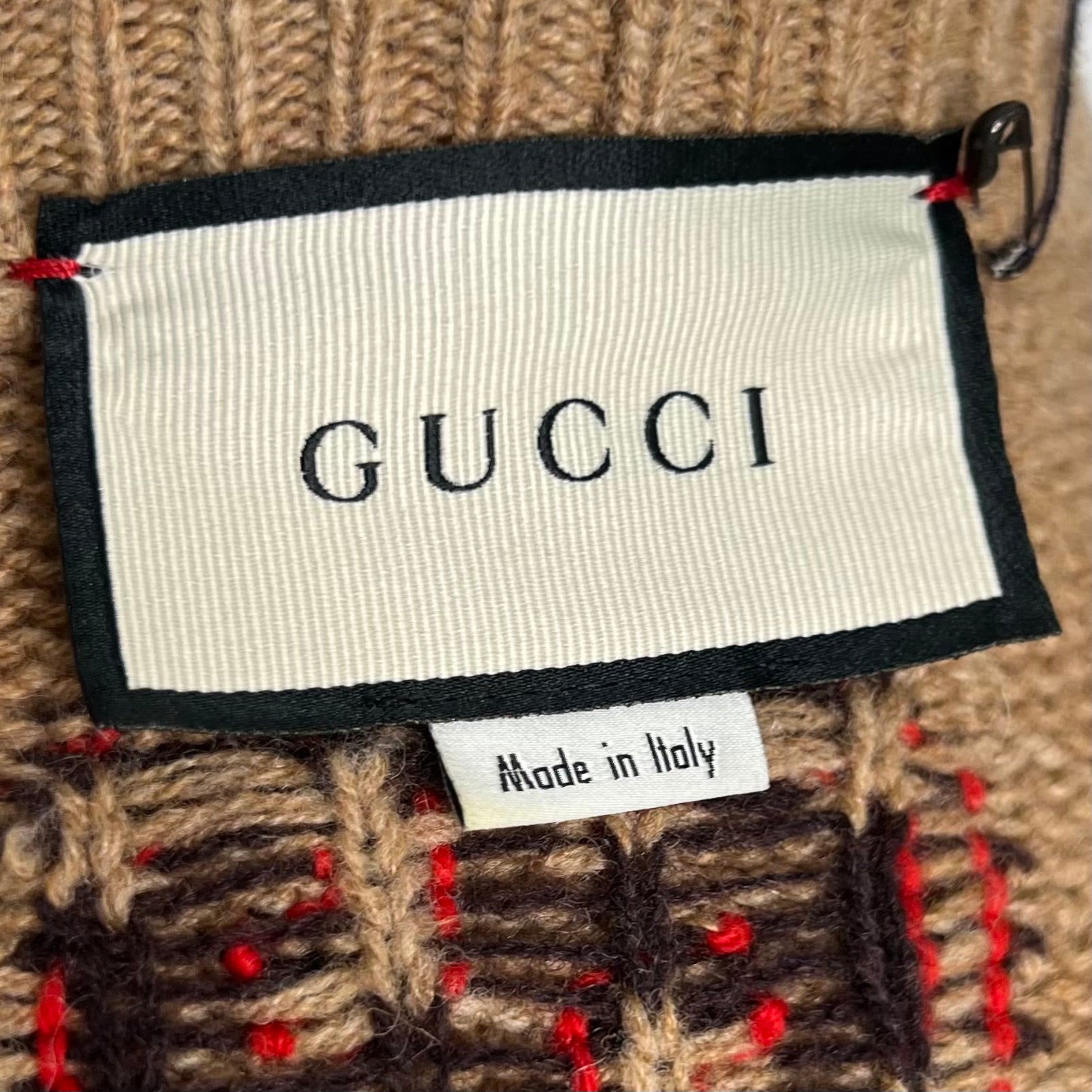 GUCCI - Brown wool cardigan
