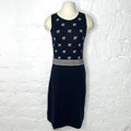 COURRÈGES - Navy blue middle dress