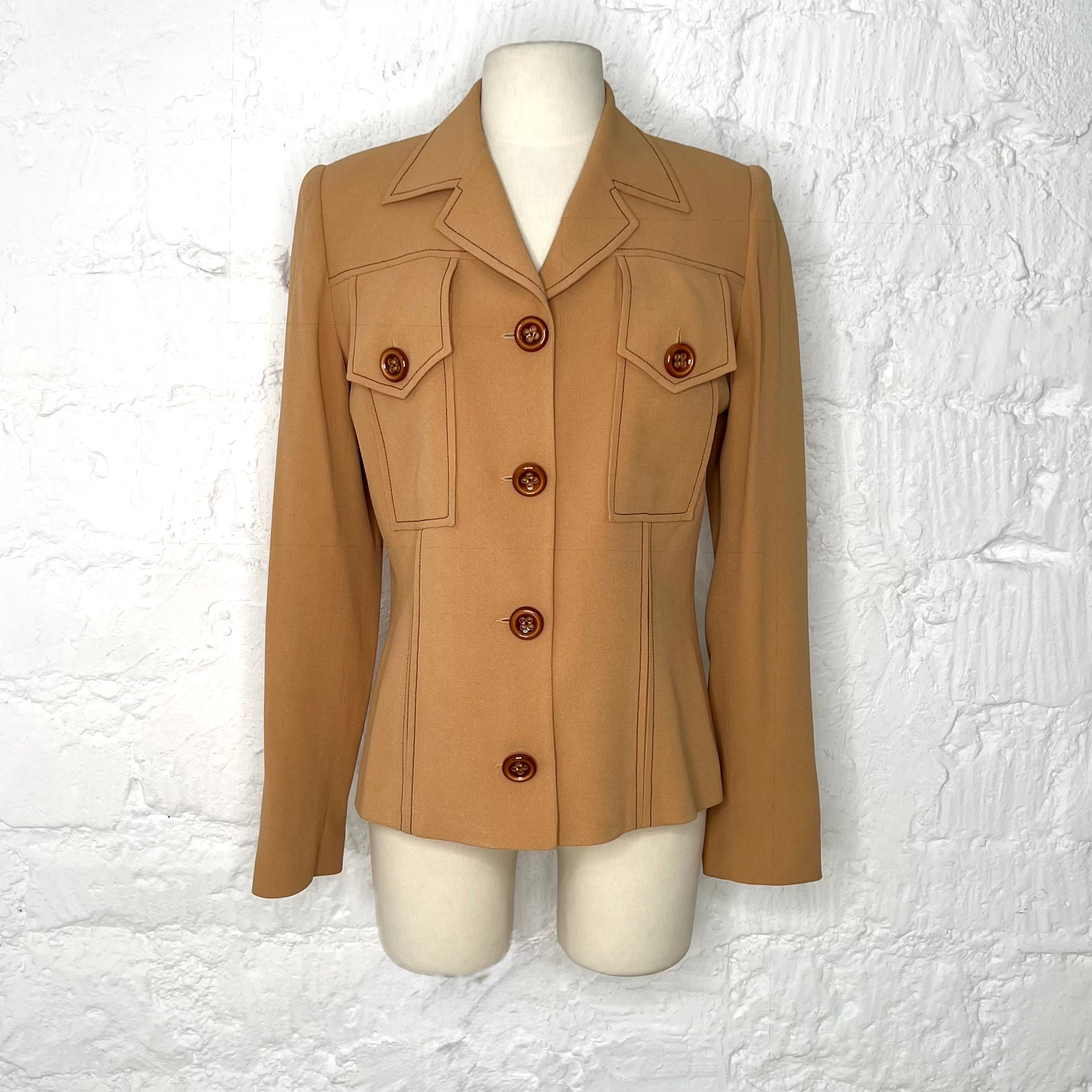 PACO RABANNE - Brown camel 80's style set