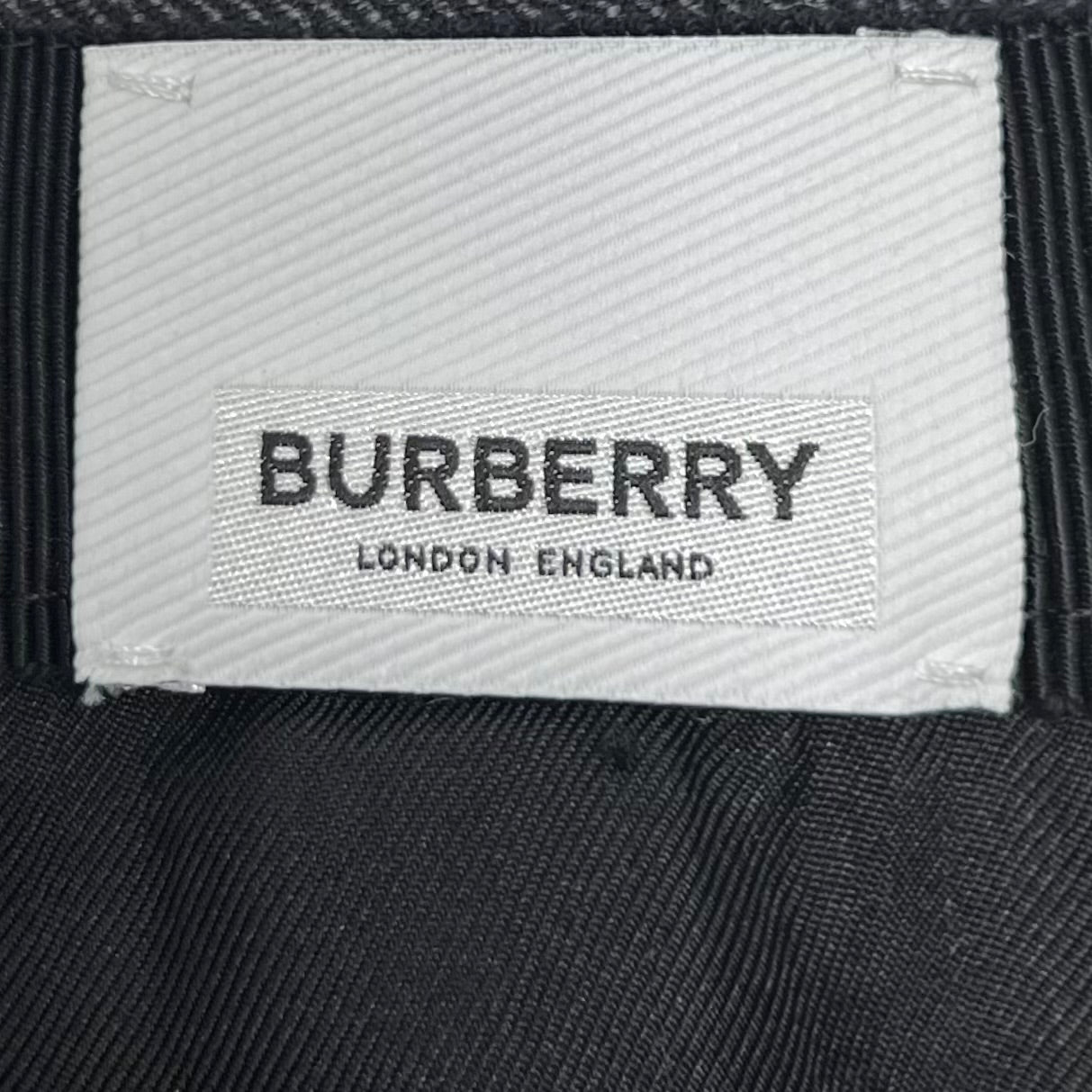 BURBERRY - Grey & black double layer skirt