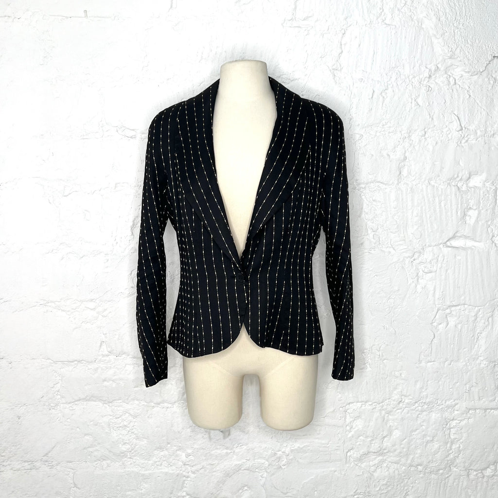 CHRISTIAN DIOR - Black dotted strippes blazer